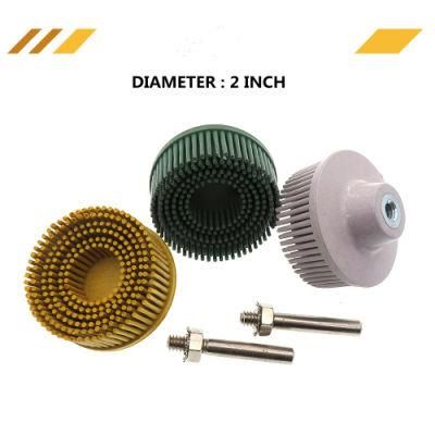 2 Inch 50mm Small Cyclone Needle Brush Polishing Wheel Polishing Disc Electric Drill Brush Automobile Cleaning and Beauty