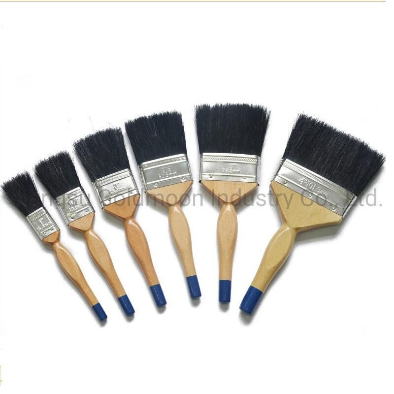 Bristle Blend Double Colour Plastic Handle Power Paint Painting Flat Brush