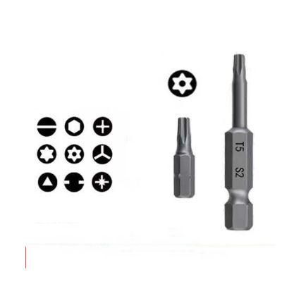 Torx Security Bits T6-T40 S2 Steel Screwdriver Drill Bits 1/4 Inch Hex Shank Magnetic Screwdriver Bit Nut Setters