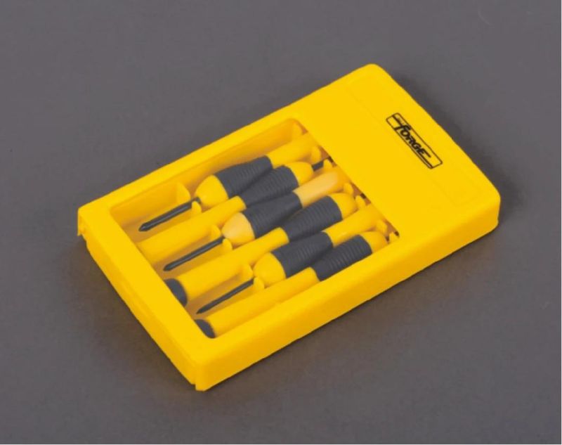 6PCS Cr-V Steel Blackened Magnetic Precision Screwdriver Set for Repairing