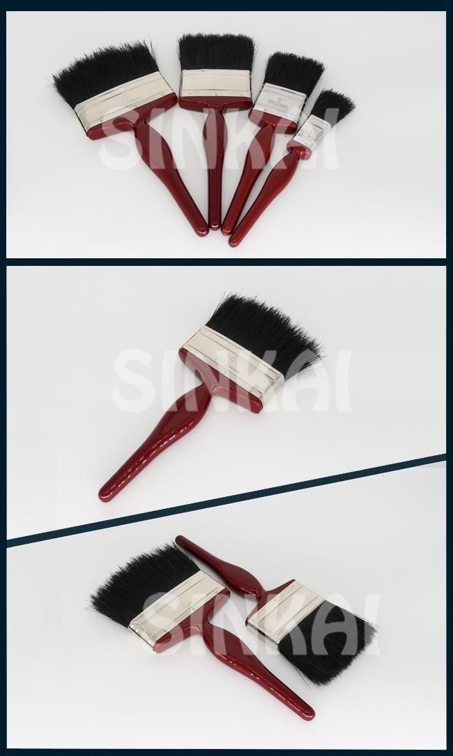 Black Bristle Paint Brush with Kaiser Style Handle