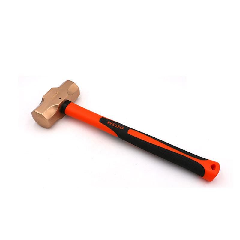 WEDO Non-Sparking Hammer Beryllium Copper Sledge Hammer Fiberglass Handle