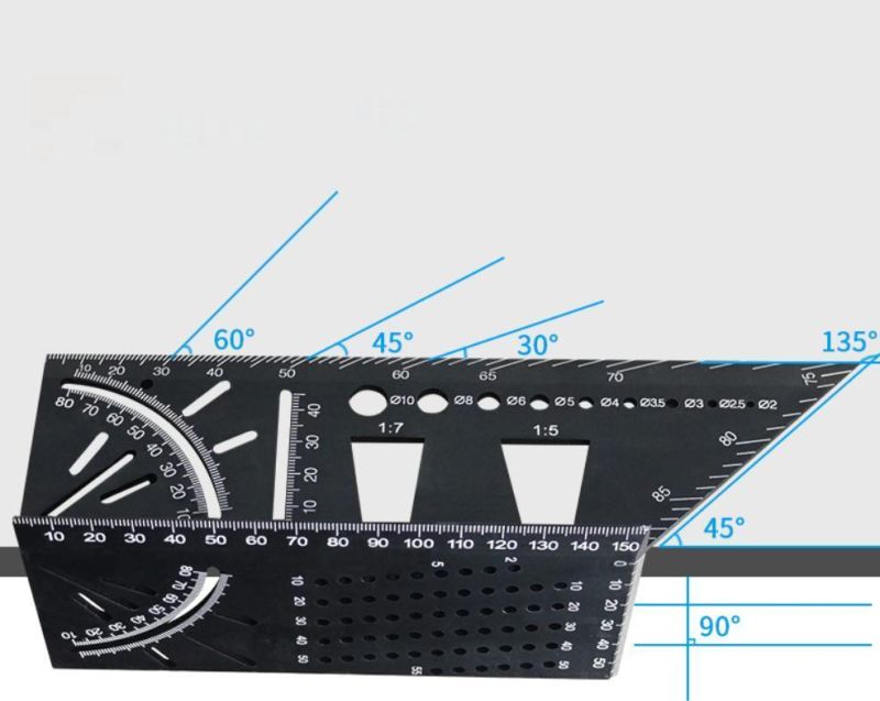 Aluminum Alloy Multifunctional Angle Ruler