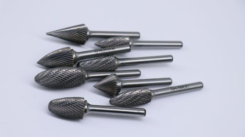 Quality Tungsten Double Cut Grinder Bits SF-5DC Carbide Rotary Burr For Metal Working