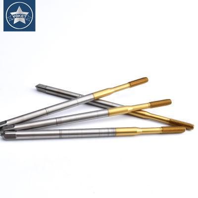 M6*1*120L Hsse-M42 Long Shank 120mm with Tin Forming Taps M3 M4 M5 M6 Machine Roll Screw Thread Tap
