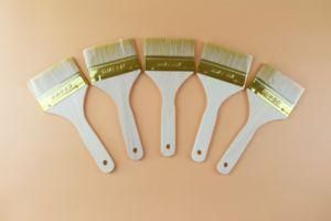 Wood Color Handle Tinplate Pure Wool Paint Brush Hardware Supplies