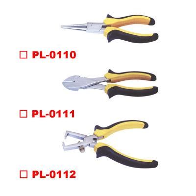 Germany Type Round Nose Pliers/Heavy Duty Diagonal Cutter/Wire Stripper Two Color Handle