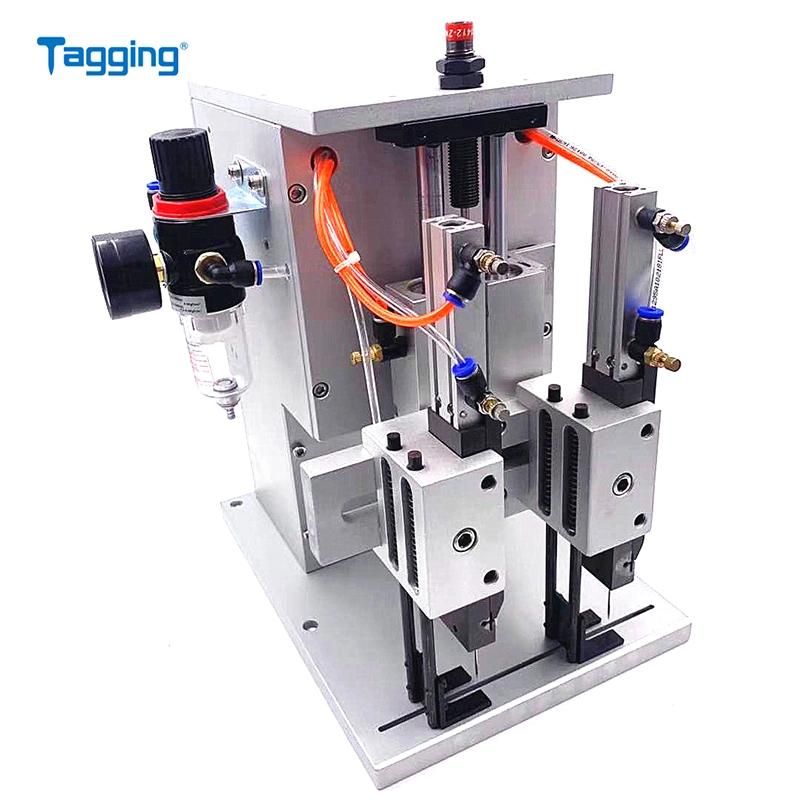 Automatic TM5210 Pneumatic Double Needle Tagging Machine for Wash Clothes Microfiber and Anti-Scalding Gloves