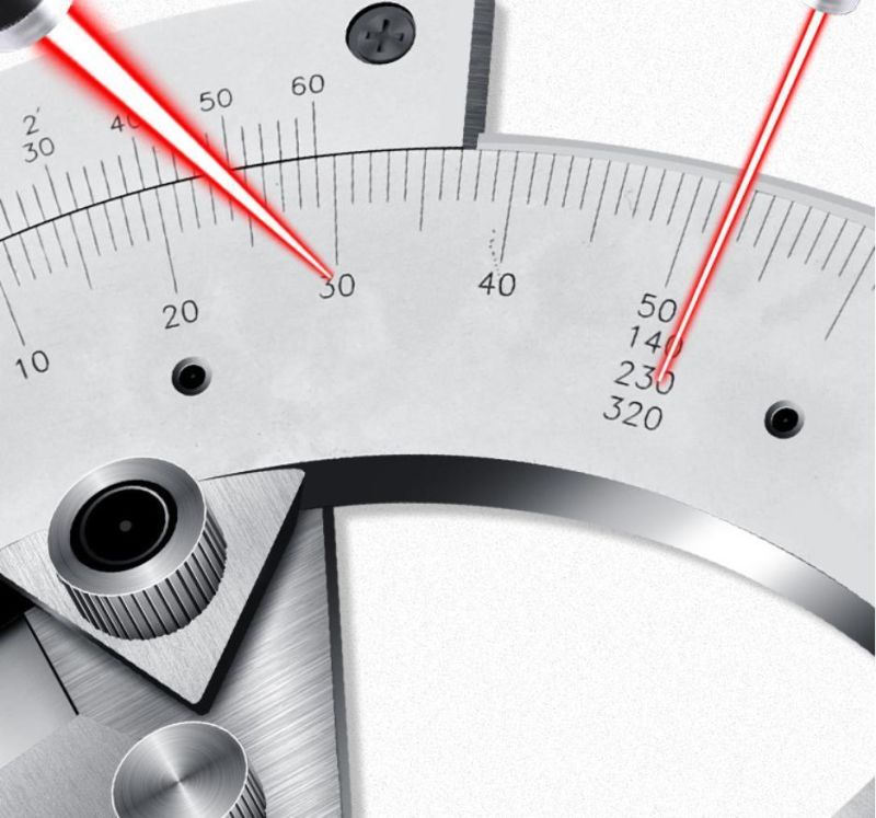 Universal Bevel Protractors Angle Measure Instrument