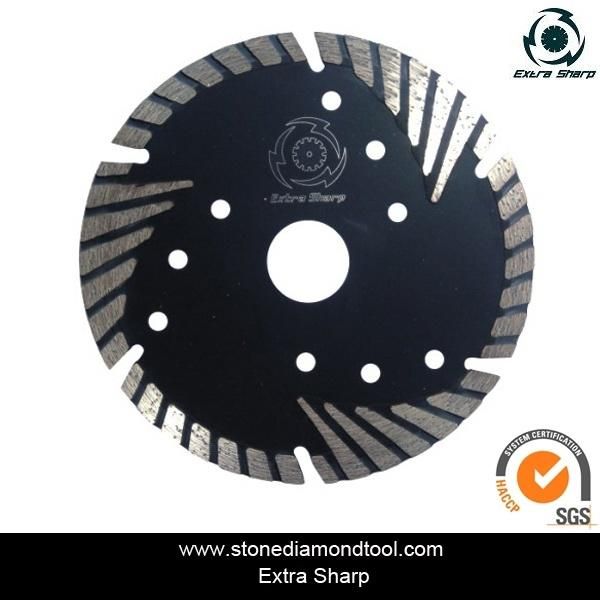 Diamond Protective Teeth Cutting Saw Blade Concrete Granite Cutting