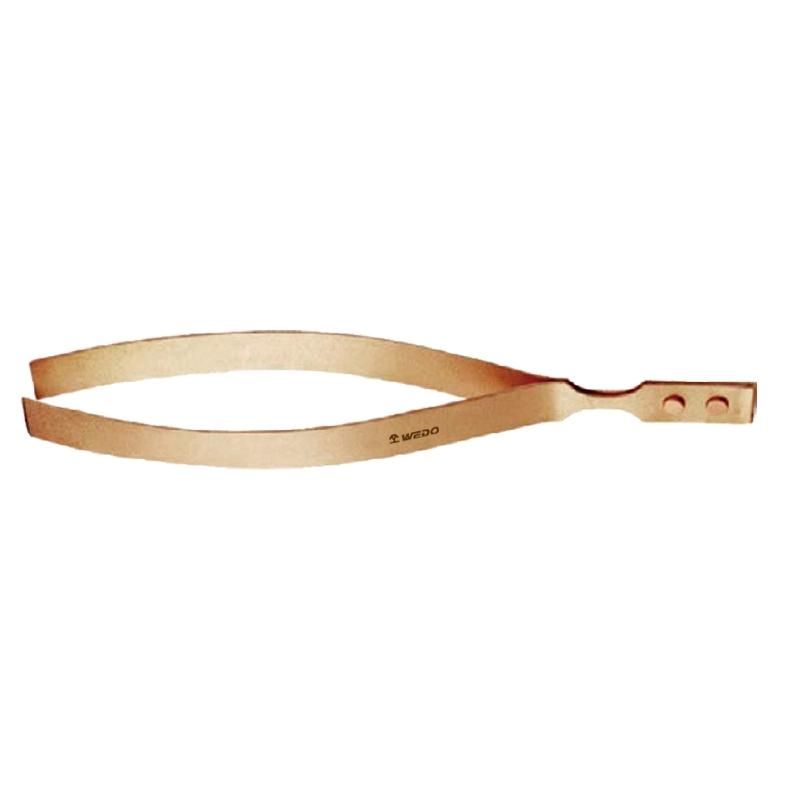 WEDO Beryllium Copper Non Sparking/Magetic Tweezers, Flat Nose