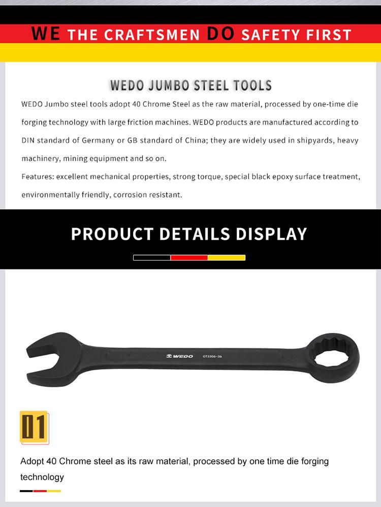 WEDO Combination Wrench Strong Torque High Strength Wear Resistance 40cr Combination Spanner