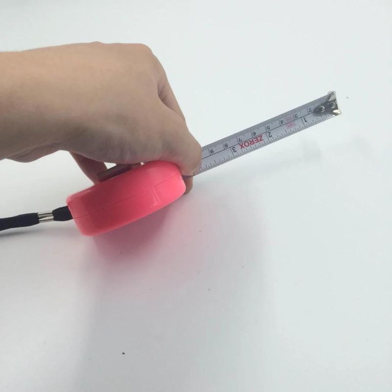 Pink ABS Tape Measure with Good Design About Automatic Zero-Point Correction