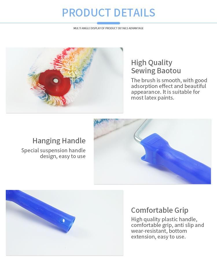 Synthetic Fiber Roller Wall Paint Roller Refill Brush