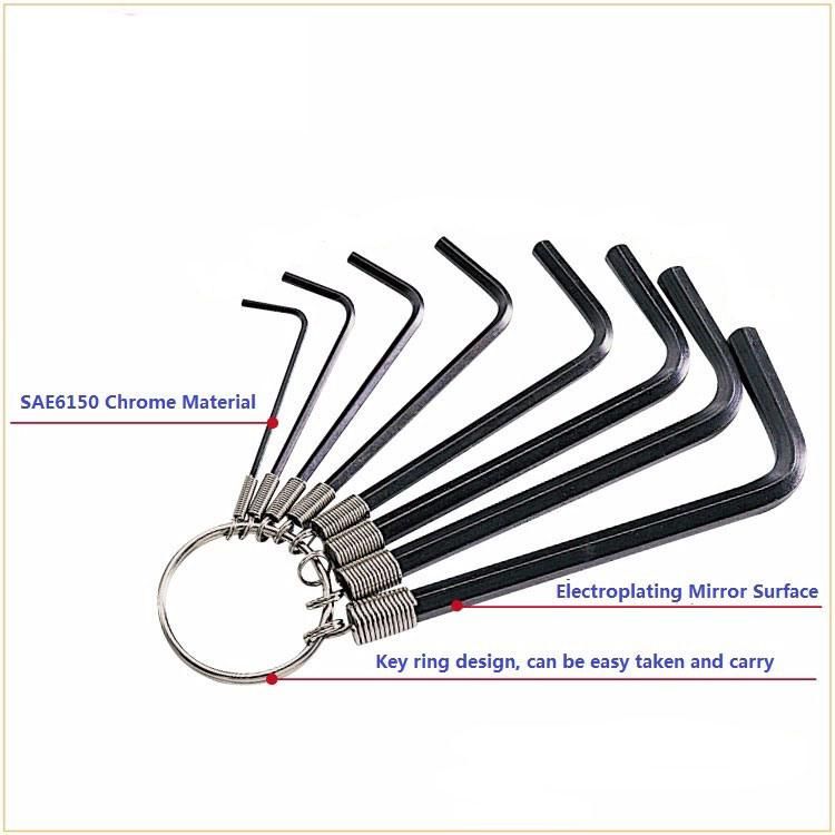 10PC Elastic Ring Hex Key Wrench Set