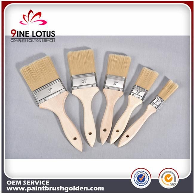 Flat Paint Brush Wall Color Handle Apply Evenly