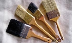 Paint Brush with Plastic Handle and Nature Bristle for Painting