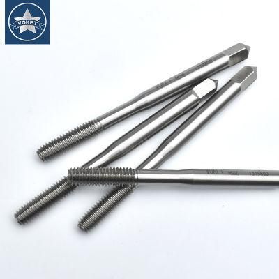 Hsse-M42 JIS Long Shank 80mm Forming Taps M1.2 M1.4 M1.6 M2 M2.5 M3 M4 M5 M6 Machine Screw Thread Tap