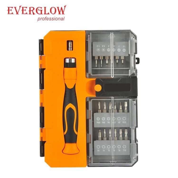 New Arrived 25PC T-Handle Ratchet Screwdriver Set