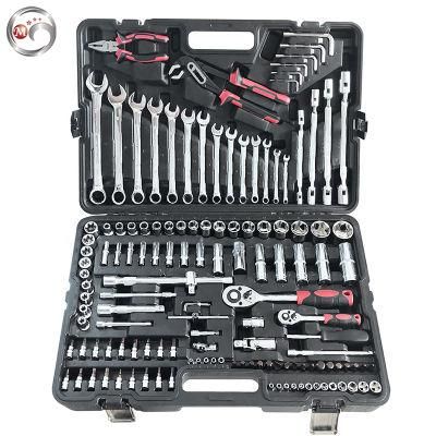 Goldmoon 150 PCS Drive Flexible Head Rotator Ratchet Handle Wrench Socket Set with Mechanical Tools