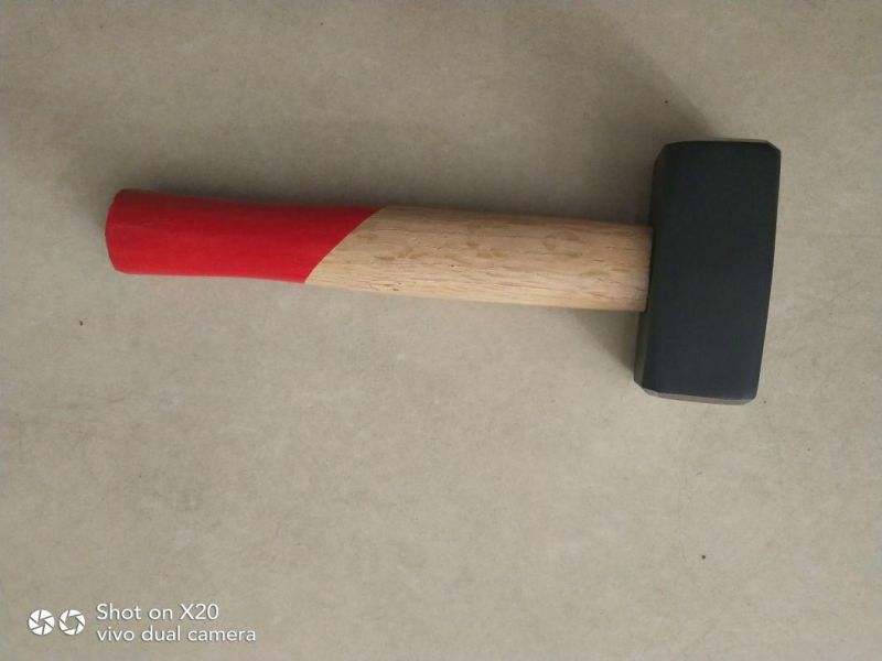 British Type Stoning Hammer with Wooden Handle