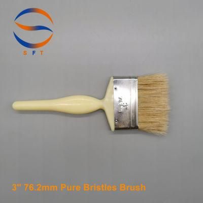 3&prime; &prime; 76.2mm Solvent Resistant White Bristle Laminating Brushes Paint Brushes