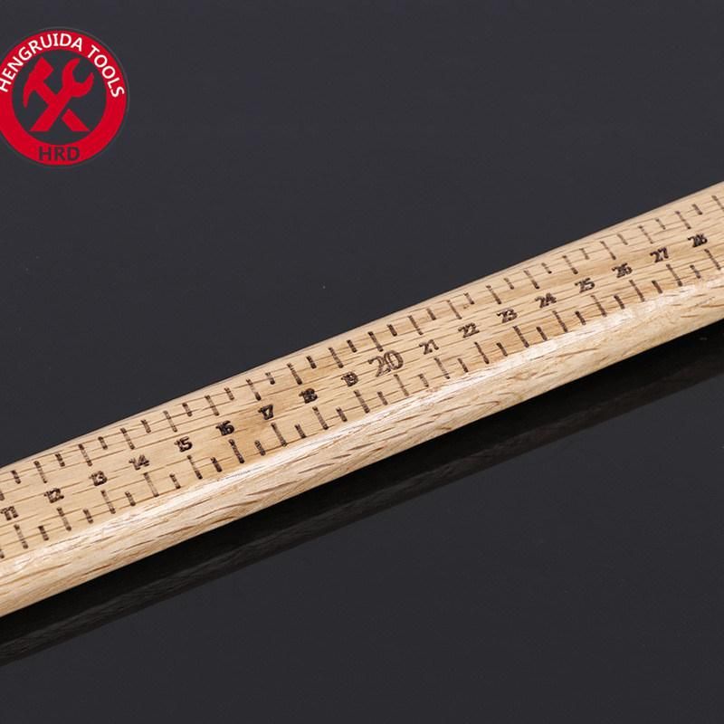 Square Head Claw Hammer Laser Curved Scale Wood Handle 16oz-24oz