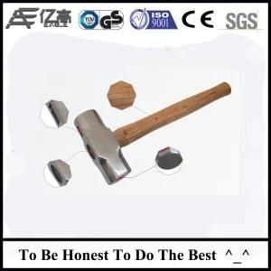 Wooden Handle Sledge Hammer with Polished Forged Head
