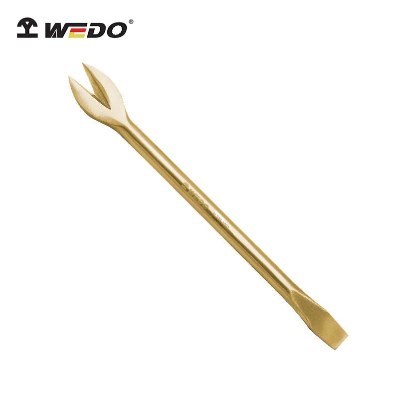 WEDO 10" Aluminium Bronze Pinch Bar Non-Sparking Wrecking Bar Spark-Free Safety Bar