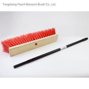 The Latest Version of 2020 Factory Wholesale Hot Sale Cheap High Quality Red or Green Road Brush with Stainless Steel Telescopic Rod