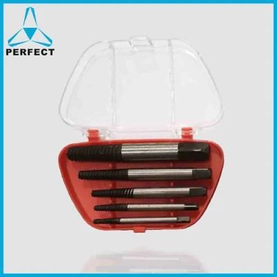 5PCS Black and White Broken Damaged Screw Extractor Set for Remover Damaged Bolt and Broken Screw