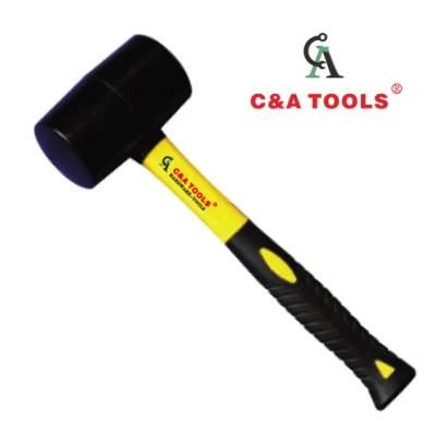 Black Rubber Mallet Hammer with PVC/TPR Handle