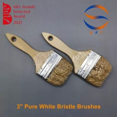 3&prime;&prime; Wooden Handle Pure Bristle Defoaming Brushes for FRP Laminating