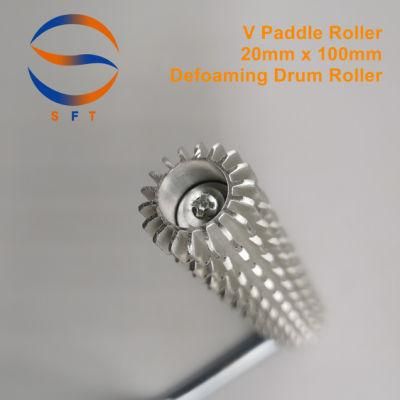 China Factory Aluminium Defoaming Drum Rollers V Paddle Rollers