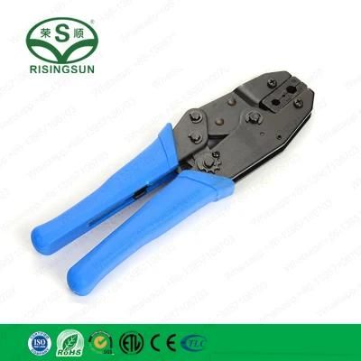 High Quality Rg58/Rg59/RG6 Strength-Saving Ratchet Manual Terminal Crimping Tool