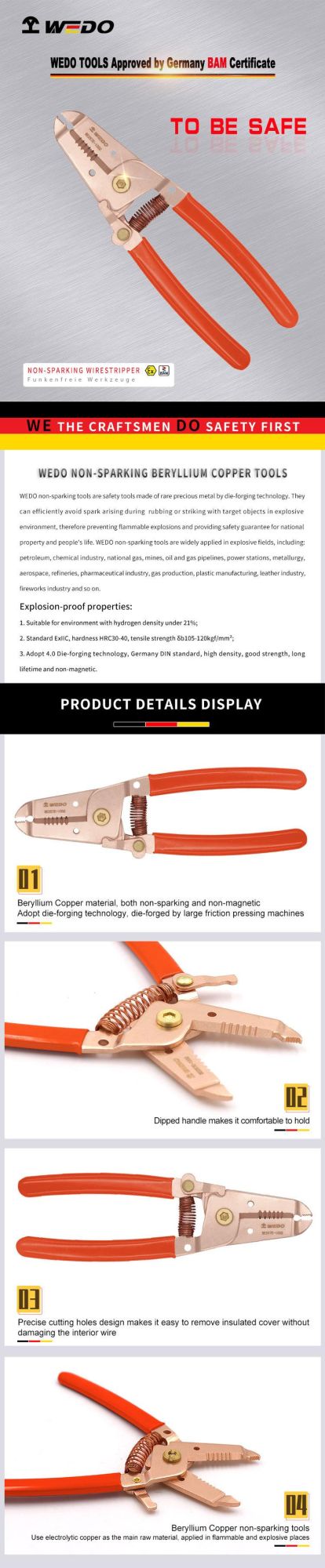 WEDO Non-Sparking Wire Stripper