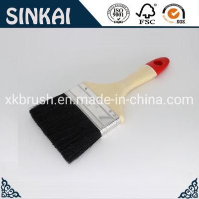 Painting Brush with Vanish Wooden Handle for Cleaning Use