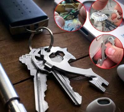 OEM Mini Multifunctional Bottle Opener Screwdriver Keychain Tool