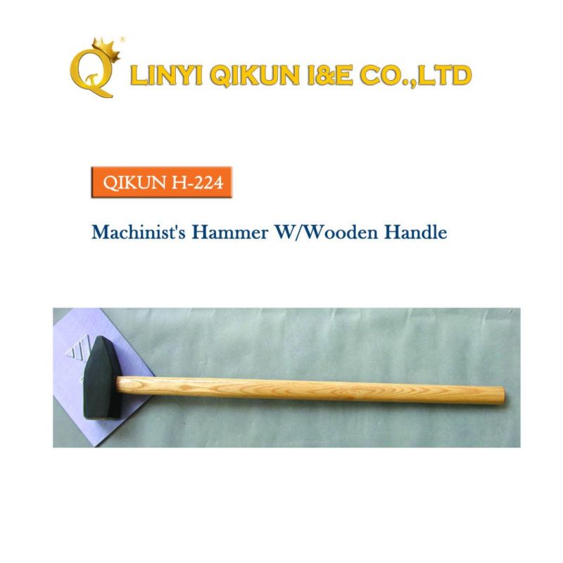 H-224 Construction Hardware Hand Tools Fiberglass Handle German Type Machinist′s Hammer