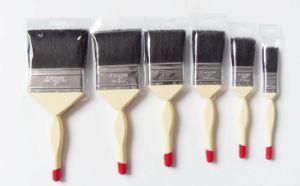Wooden Handle Paint Brush 730 with Black Bristle
