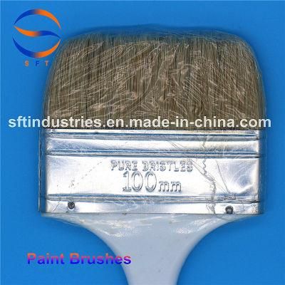 100mm Pure Bristles Paint Brushes FRP Tools