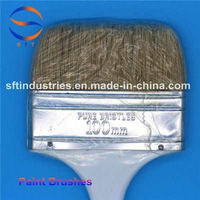 100mm Pure Bristles Paint Brushes FRP Tools