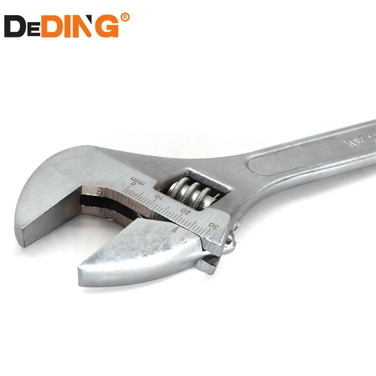 PVC Handle Thread Steel Chrome Plated Adjustable Wrench