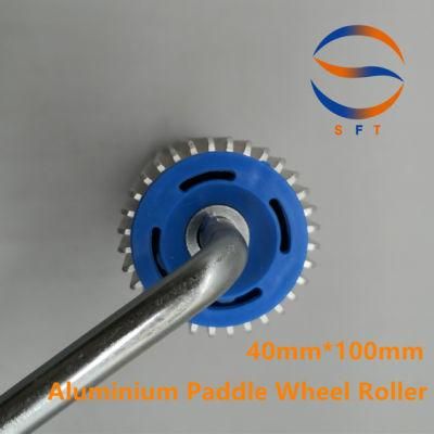40mm Diameter Aluminium Paddle Wheel Roller Paint Roller for GRP