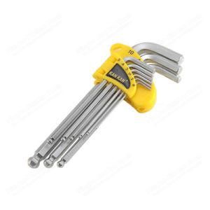 9PCS Medium Long Ball Hex Key Set Chromed Wrench for Hand Tools