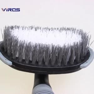 Auto Wheel Cleaning Car Rim Cleaner Tire PP Hair Brush with Short Rubber Handle