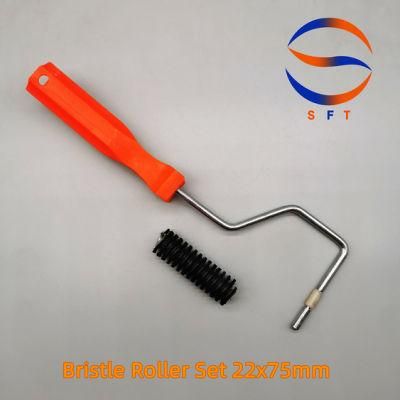3&prime;&prime; Customized Bristle Rollers Refills with Zinc Plated Plastic Handles