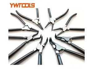 7&quot;Professional Industry External Circlip Pliers Straight Tips Polished Finish