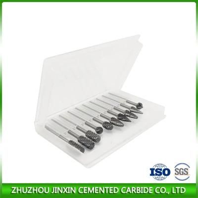 10PCS 3X6 mm Carbide Burrs Set 1/4 Inch Shank Diameter Carbide Rotary Burr Set