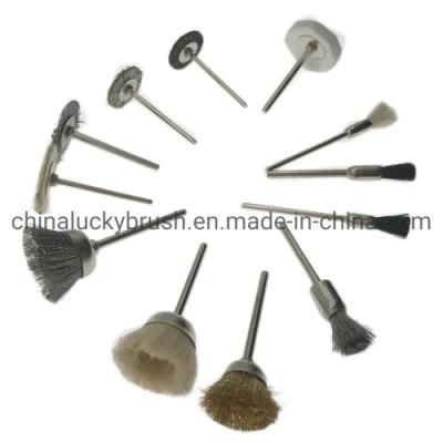 Mini End Brush for Polishing/Mini Wire Wheel Cup Brush Small Machine Hole Mold Cleaning Brush (YY-771)